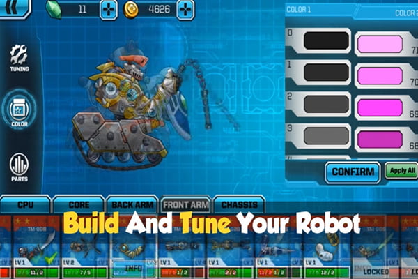 Toy Attack trò chơi robot
